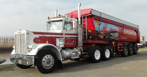 Peterbilt 359 met kiptrailer